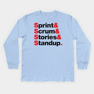 Agile Software Development Kids Long Sleeve T-Shirt